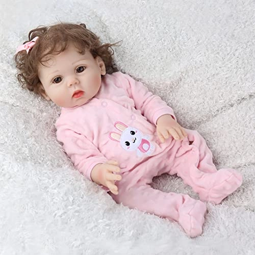 Rebirth Doll - 19 Inch 48cm Vinyl Curly Hair