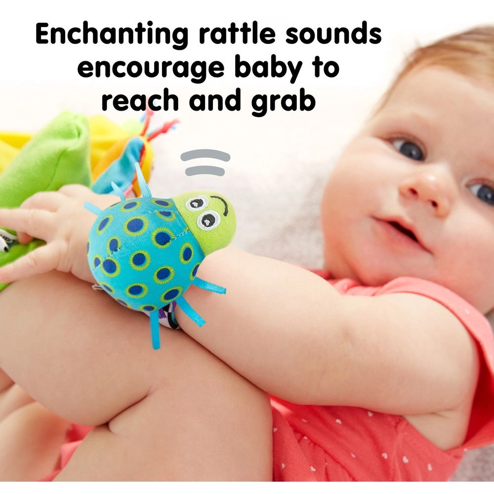 Gardenbug Footfinder & Wrist Rattle Set - 0 month Soft, baby-safe materials