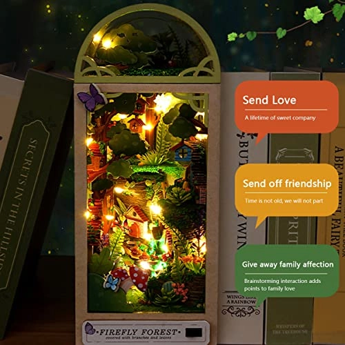 DIY Book Nook Miniature Kit - Firefly Forest