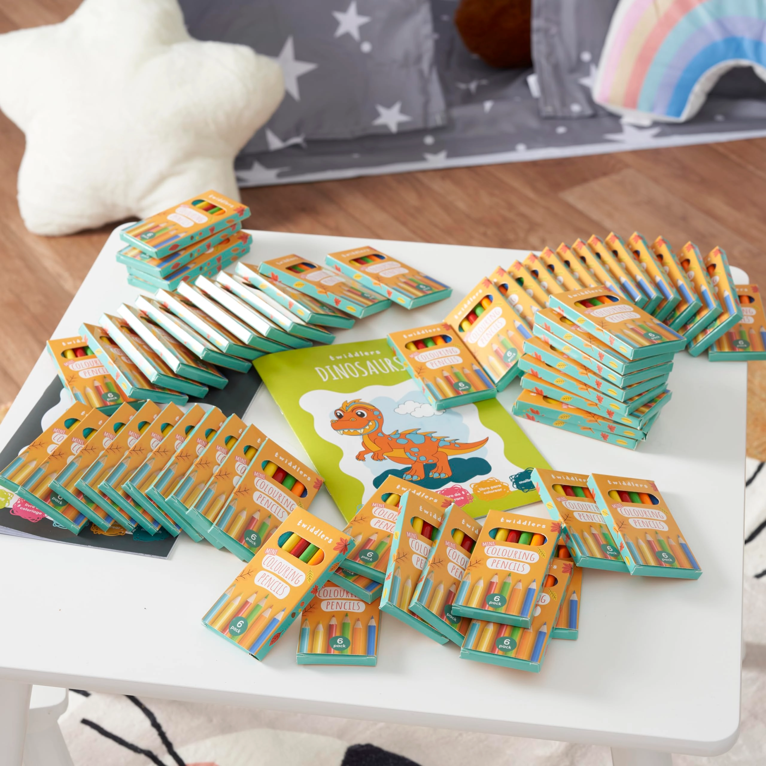 Mini Colouring Pencils - 6 Per Box