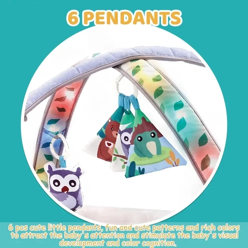 Baby Musical Play Gym Mat - forest-themed Suitable for 0 to 2 years