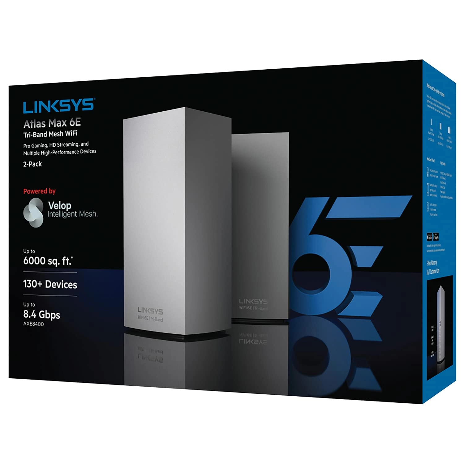 Linksys Atlas Max 6E - Wi-Fi 6E 2 Pack