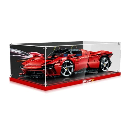 Acrylic Display Case - Ferrari Daytona SP3 for LEGO 42143