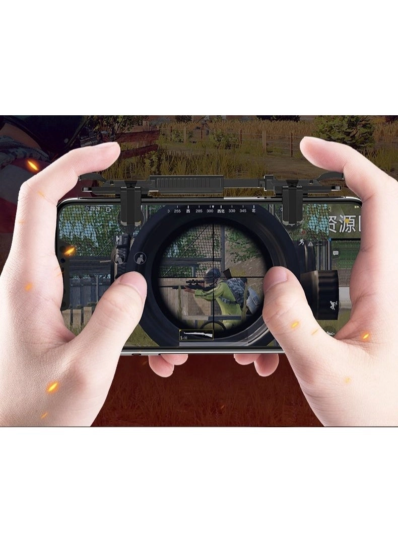 Mobile Cooling Fan - USB Powered RGB + Retractable Shooting Game Controller - Sensitive Triggers Adjustable