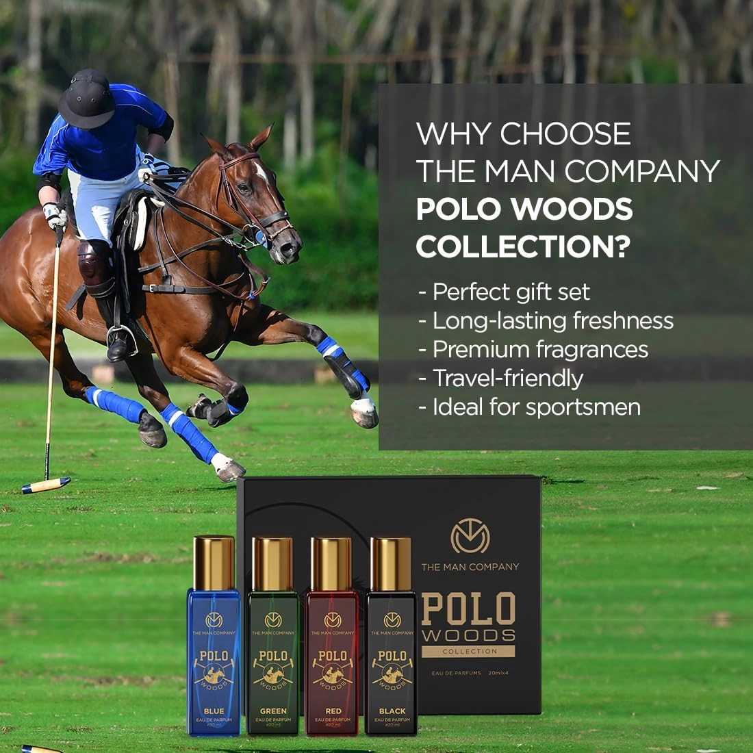 POLO WOODS COLLECTION - 4 * 20ml Gift Set