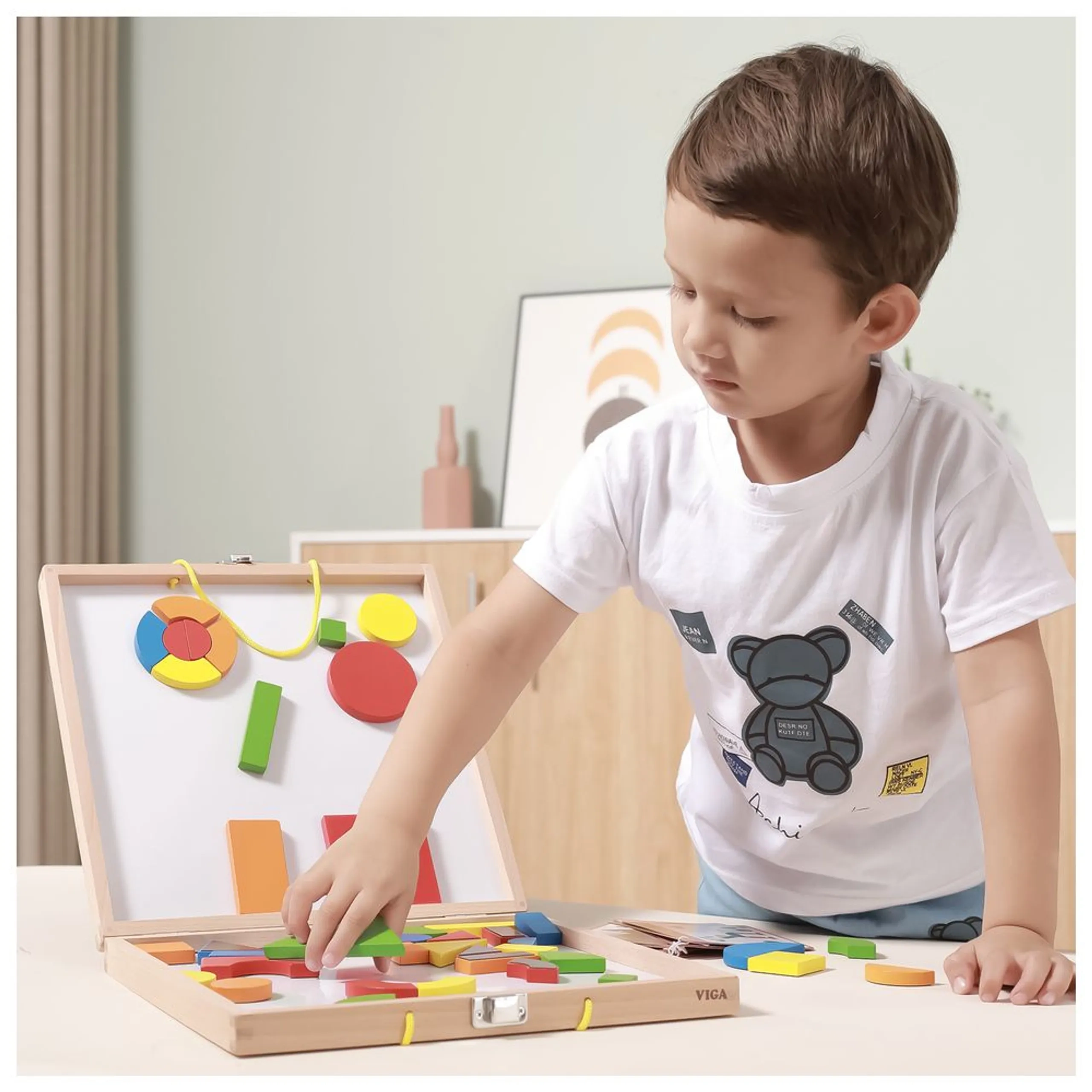 Magnetic Blocks Puzzle - 42 pcs