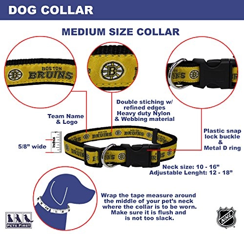 Boston Bruins Collar - M Dog