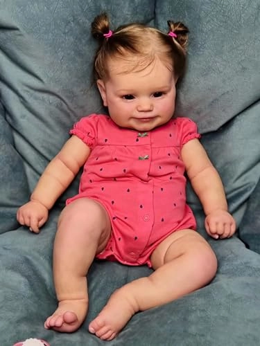 Reborn Baby Doll - 24 Inch Hand-Rooted Hair Ages 3+