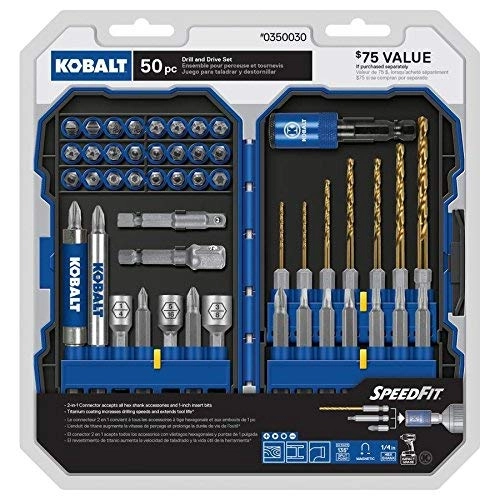 Kobalt 350030 - 50 pc Drill and Driver Set