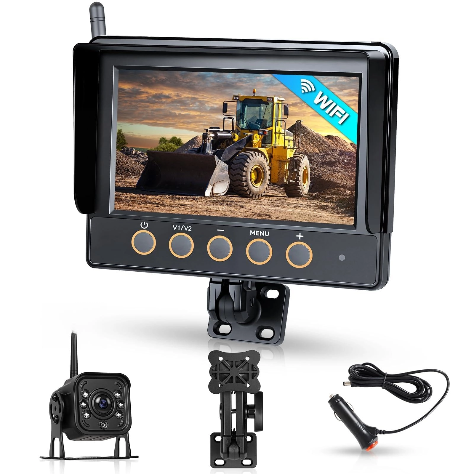 VECHTEL Wireless Rear View Camera - Night Vision Wireless 1080P
