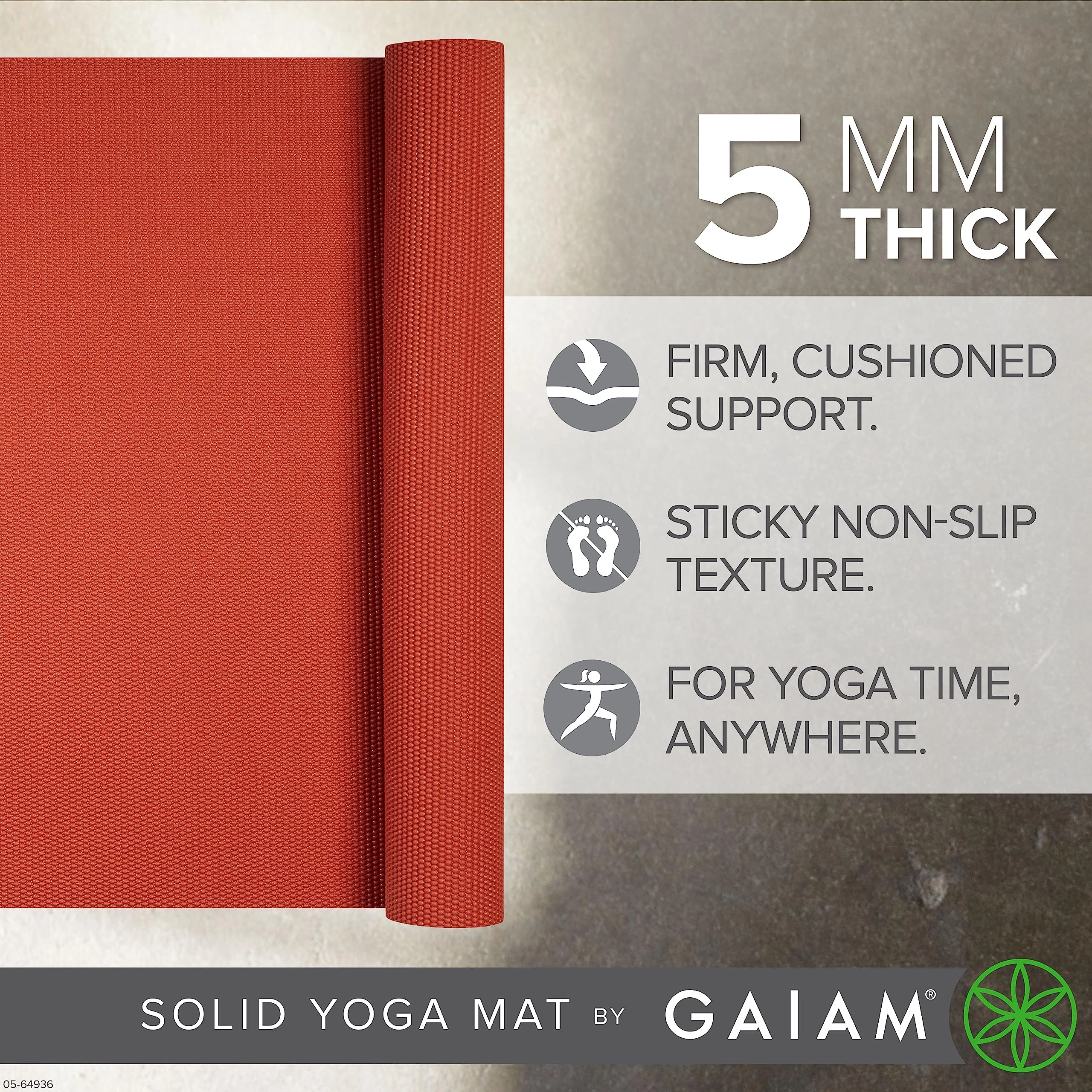 Yoga Mat - Polyvinyl Chloride 5mm