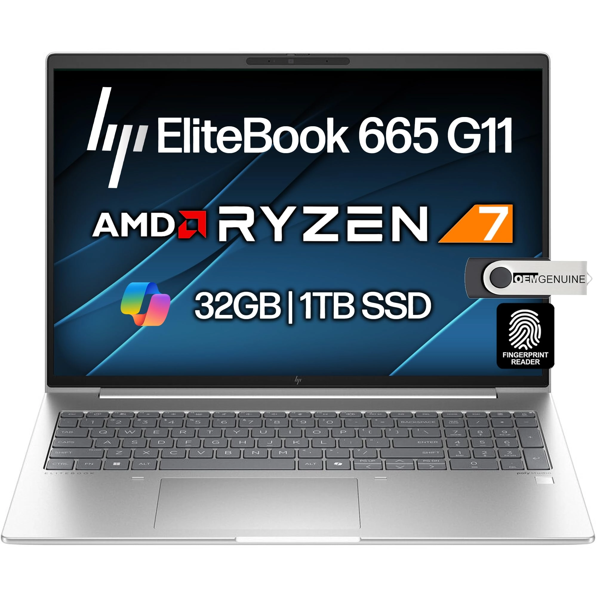 Elitebook 665 G11 - 16'' Ryzen 5-7535U 16GB DDR5 512GB SSD