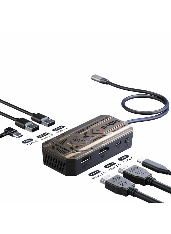 Plextone GS6 - 6 in 1 Type C Extension Hub