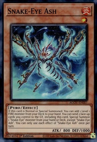 Yu-Gi-Oh! Age of Overlord Snake-Eye Ash AGOV-EN007 - English