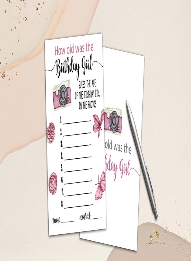 How Old Was The Birthday Card Game - Birthday Party Decorations Sleepover Supplies