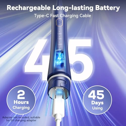 J40 - Sonic 5 Modes 6 Brush Heads