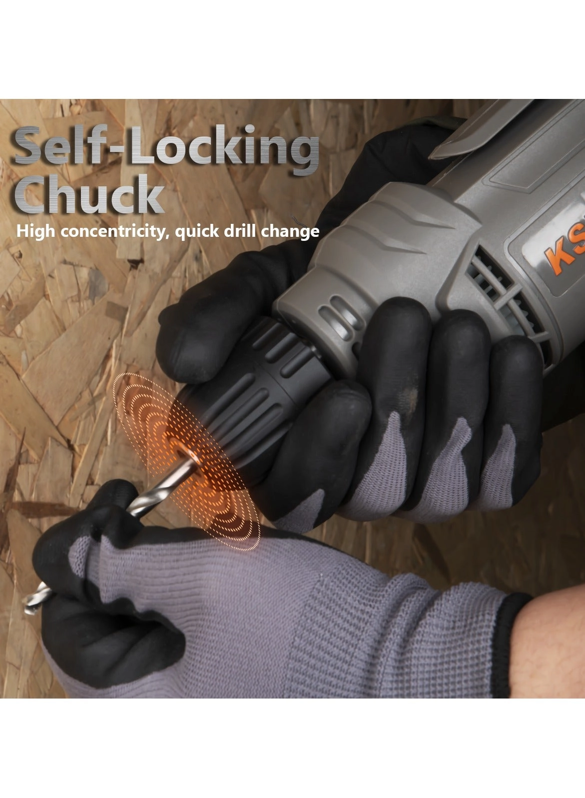 KBM 450 S - 450W 10MM Keyless Chuck