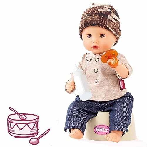 Aquini - 13" Drink & Wet Boy with Potty