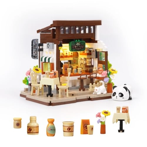 Panda Coffee Shop - panda and a kitty