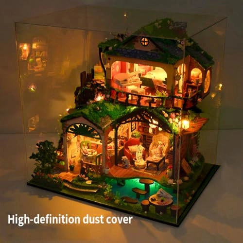 Miniature Wooden Dollhouse Furniture Kit - Creative Room 1:24