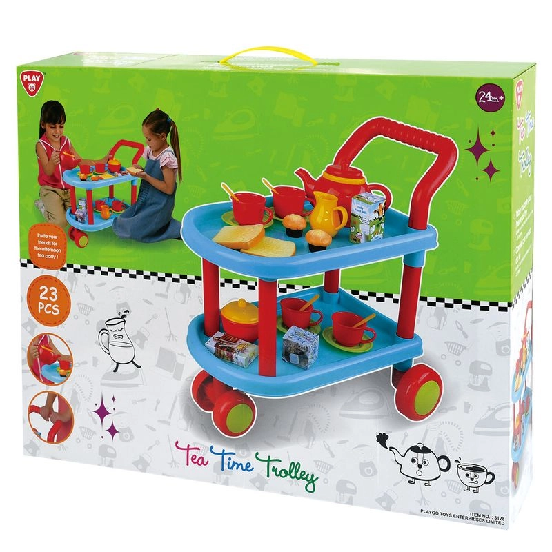 Tea Time Trolley Toy Set - 23 pcs (2169971-3128)