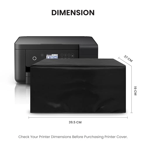 Dust Proof Washable Printer Cover - for Epson L4260 L4160 L6160 L3216 L3101 Black