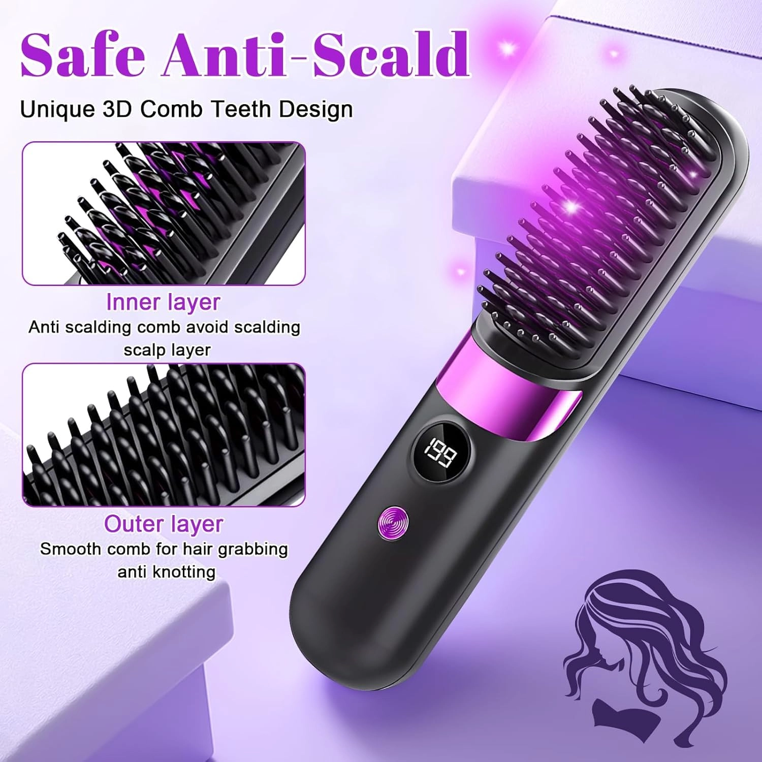 Go Brush Pro - Cordless Rechargeable 199 Degrees Celsius