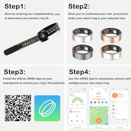 Smart Ring - Heart Rate Monitor Fitness Tracker