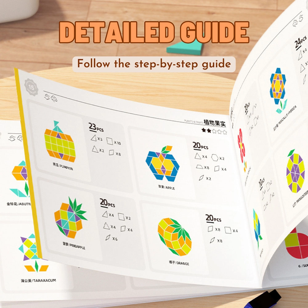 Magnetic Wooden Geometry Blocks - 250pcs