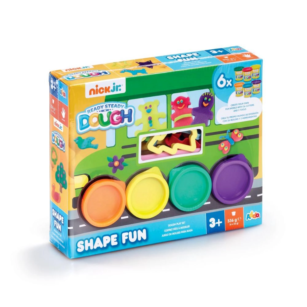 Colorful Play Dough Alphabet-themed Fun Set - Suitable for 3 Years & Above.