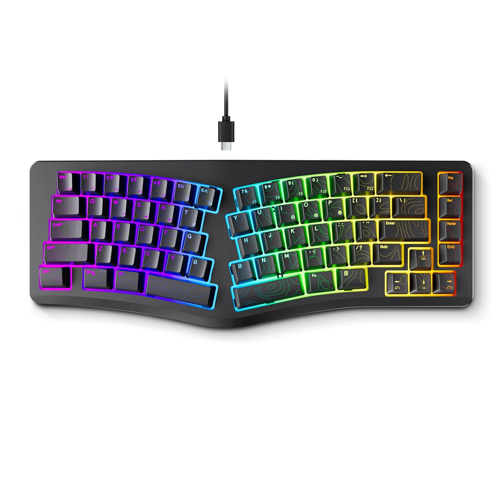 Ergonomic Gaming Keyboard - Wired