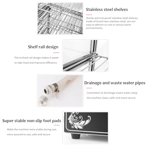 5-layer Commercial Steamed Bun Machine - 360° Circulation Heating Automatic Power Off