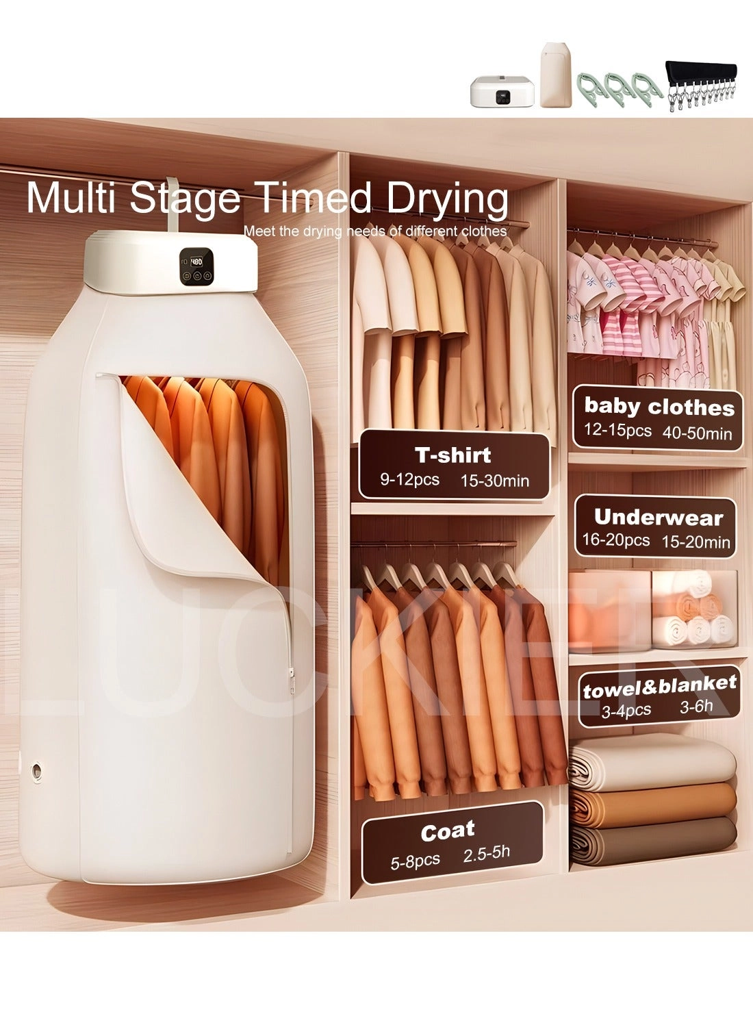 Portable clothes drye - 600 W