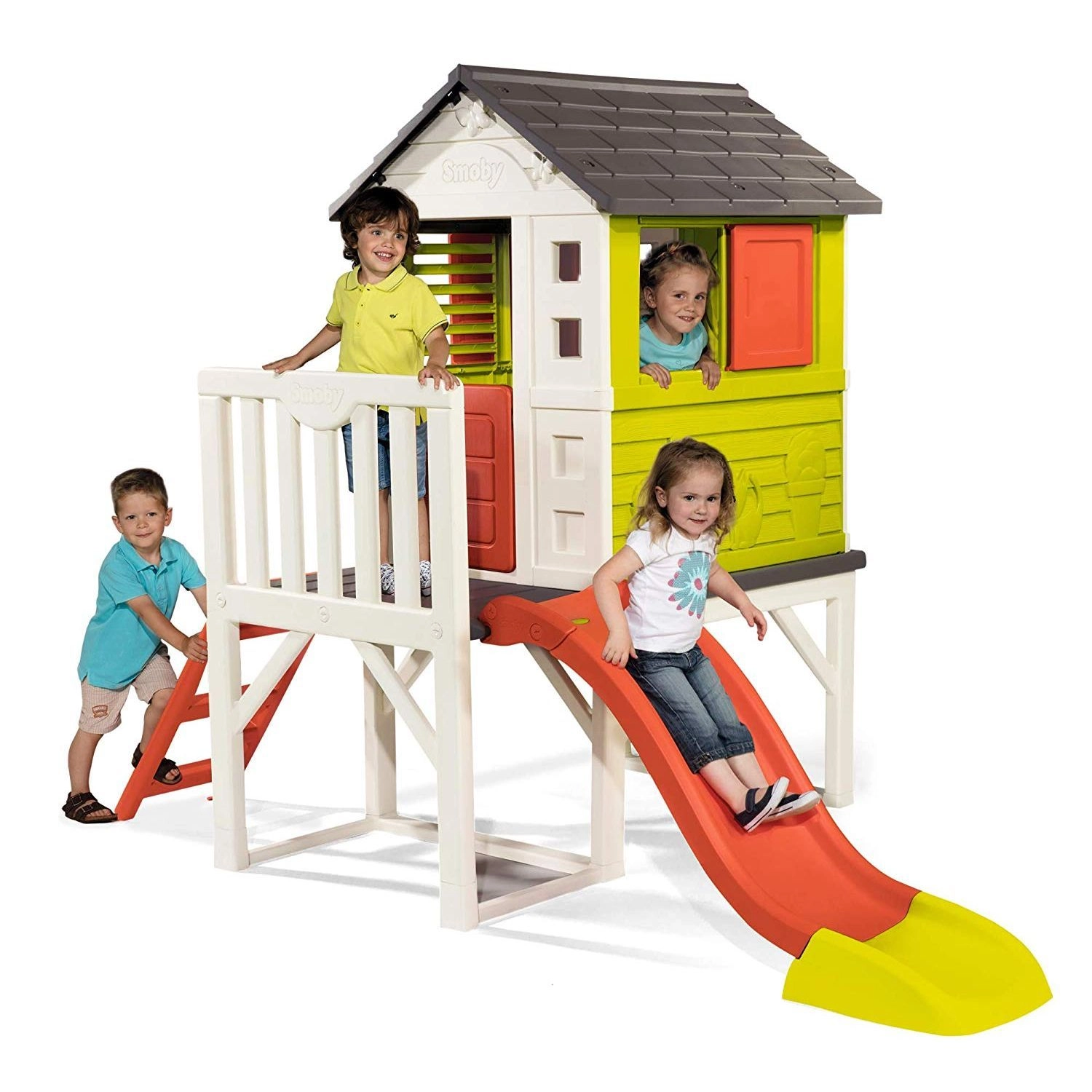 Smoby Adventure Pilings Playhouse - 2+ Multi Colour