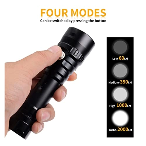 Diving Flashlight Rechargeable (2000lm)