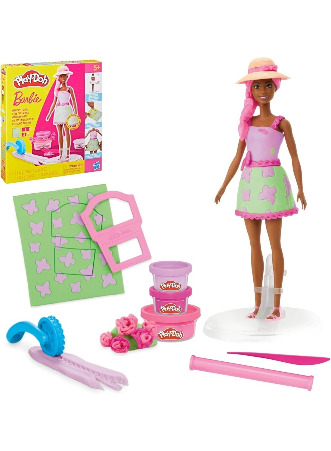 Barbie Play-Doh Garden Party Set - modeling compound 10pcs.