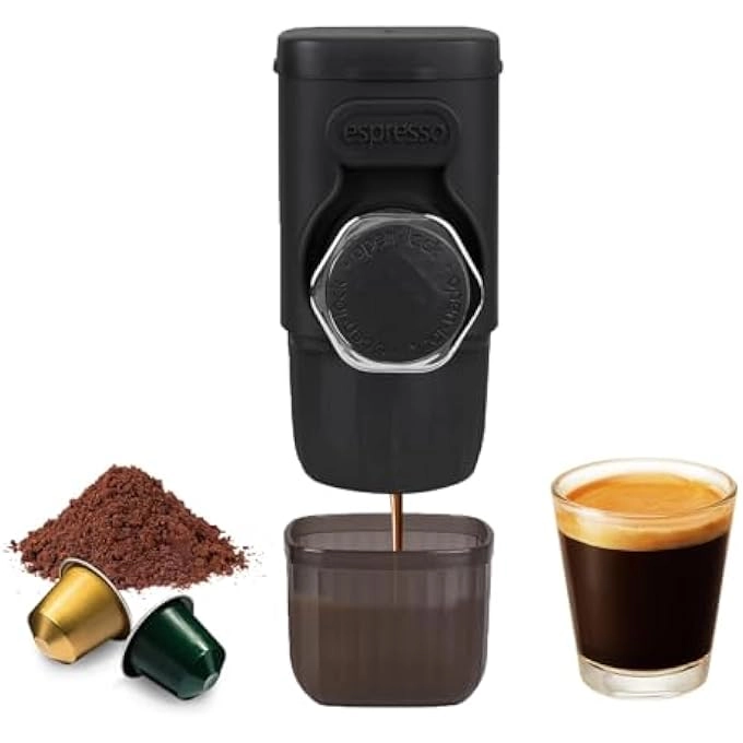 BIGTHREE Portable Coffee Maker - 2 In 1 Handheld