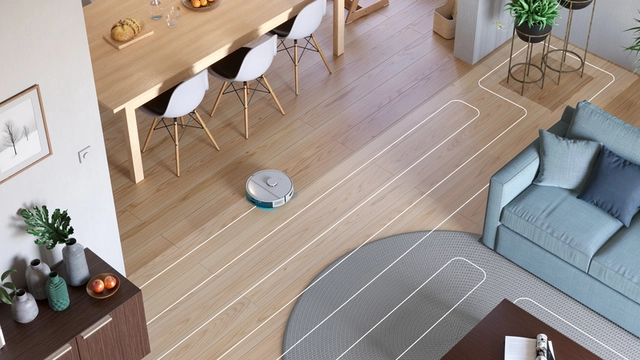 Maximum coverage of your floor: doesn't miss a spot