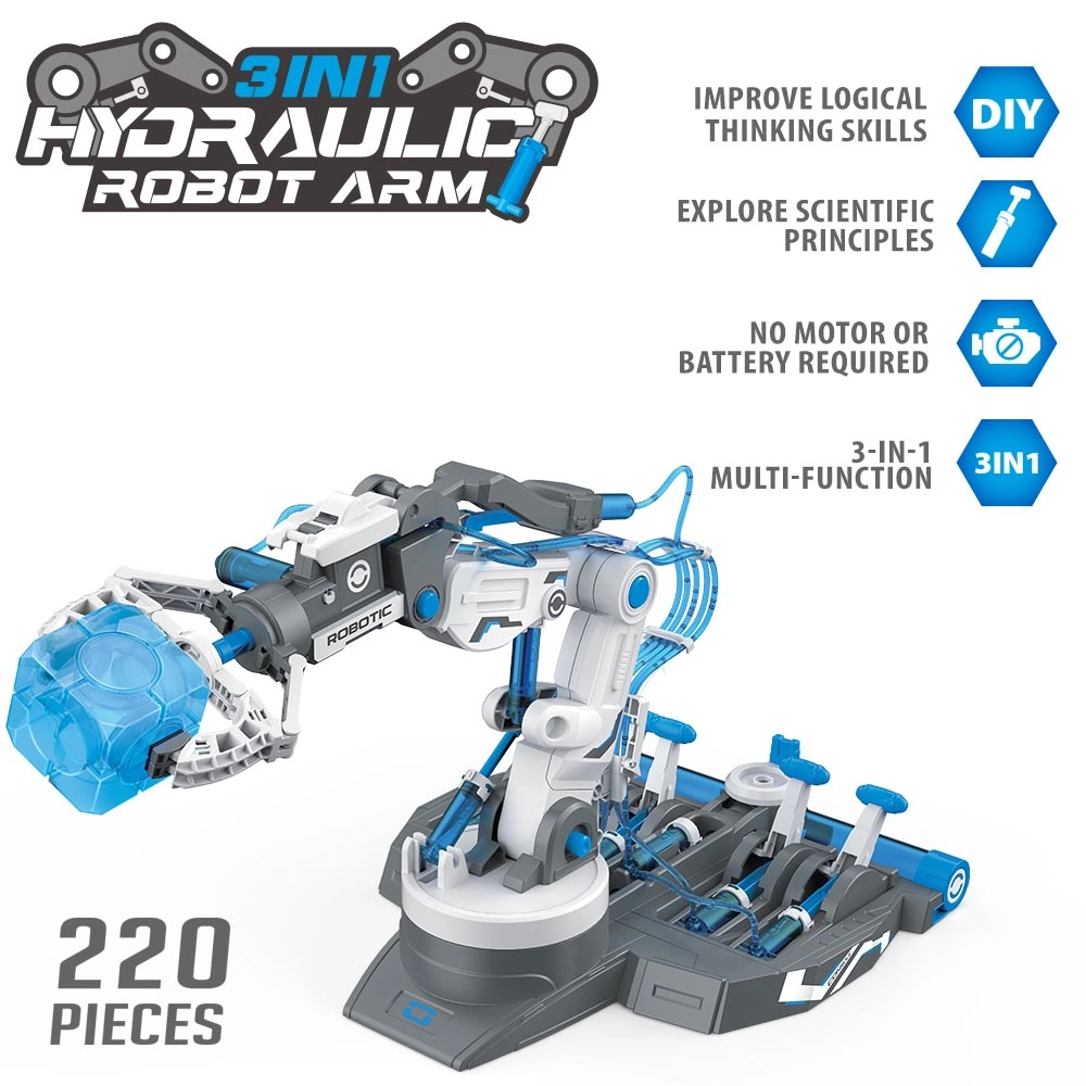 3-In-1 Mechanical/Robotic Arm Toy - 220 pcs Hydraulic