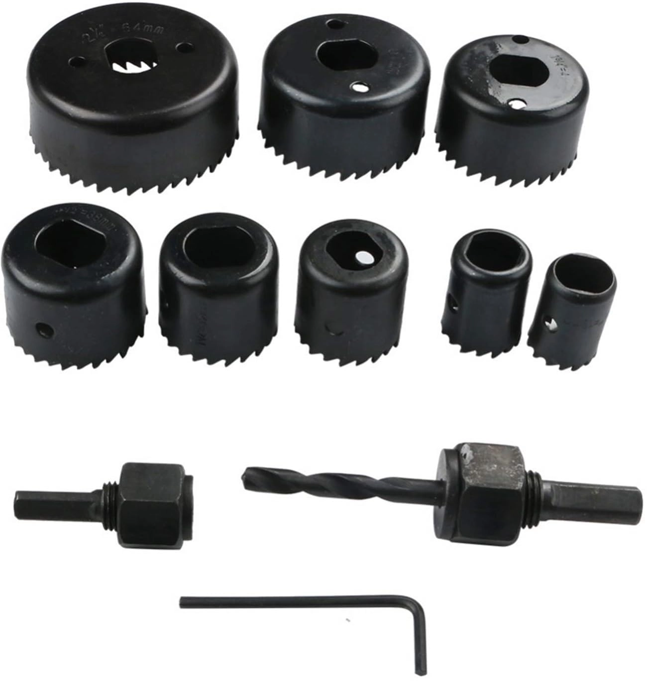 Inditrust Hole Saw Set - 19-64mm wood metal plastic plywood PVC