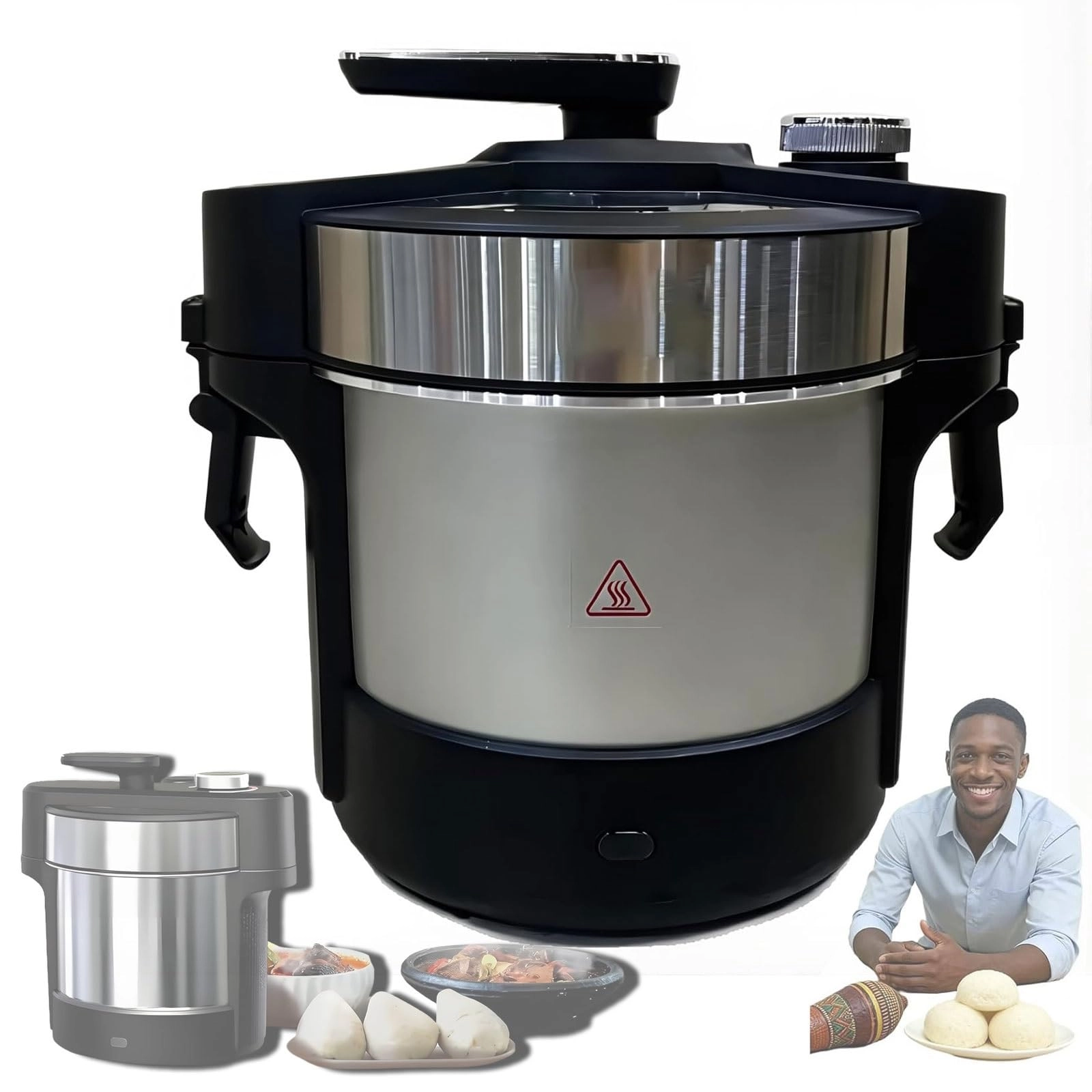 Generic Hot Pounded Yam Machine - 6L 1000W