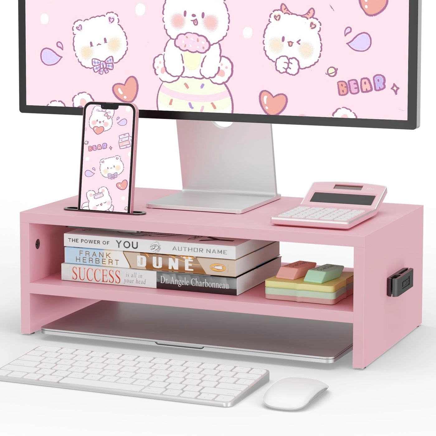 Wood Monitor Stand Riser