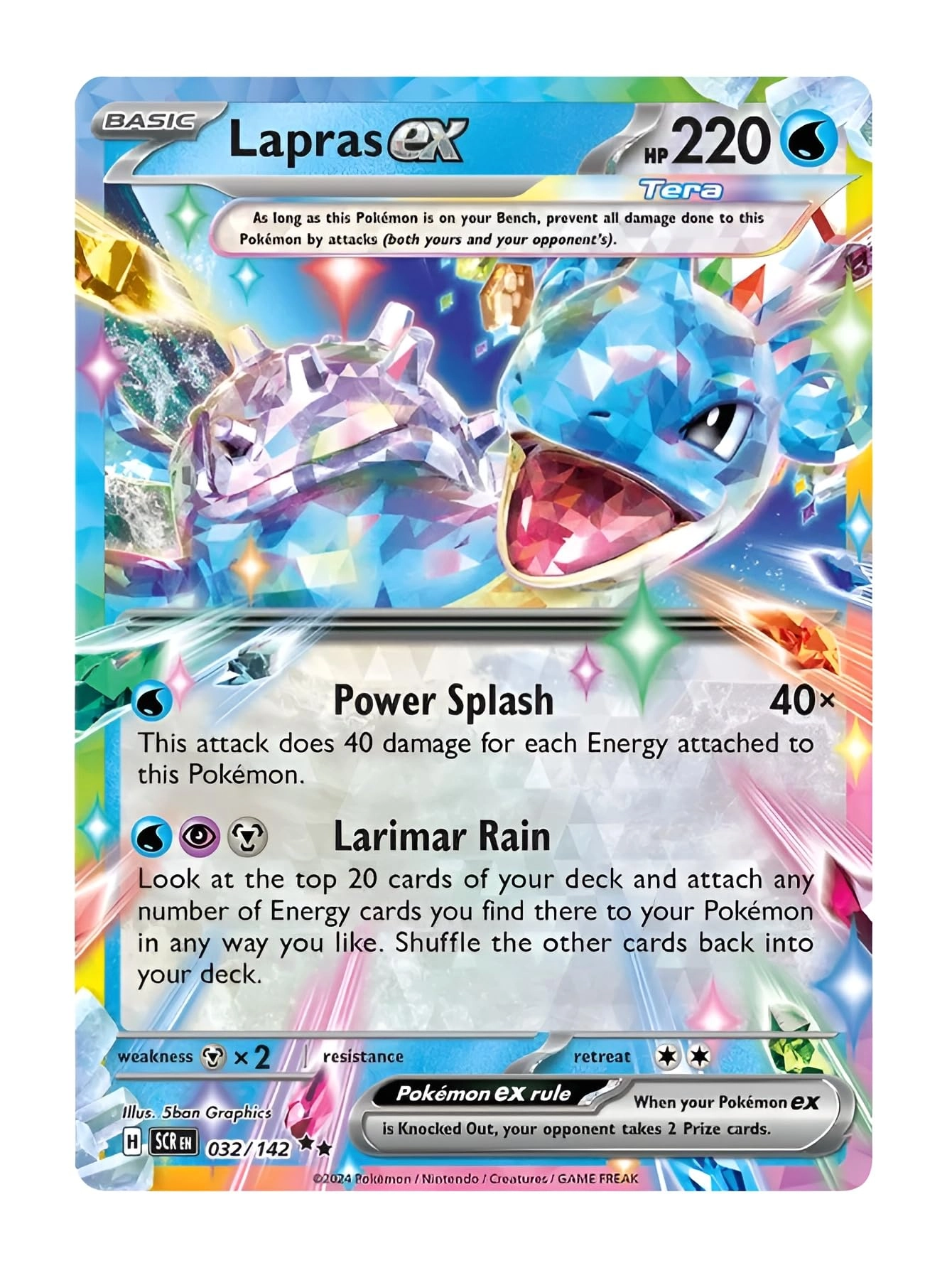 Pokémon Lapras ex 032/142