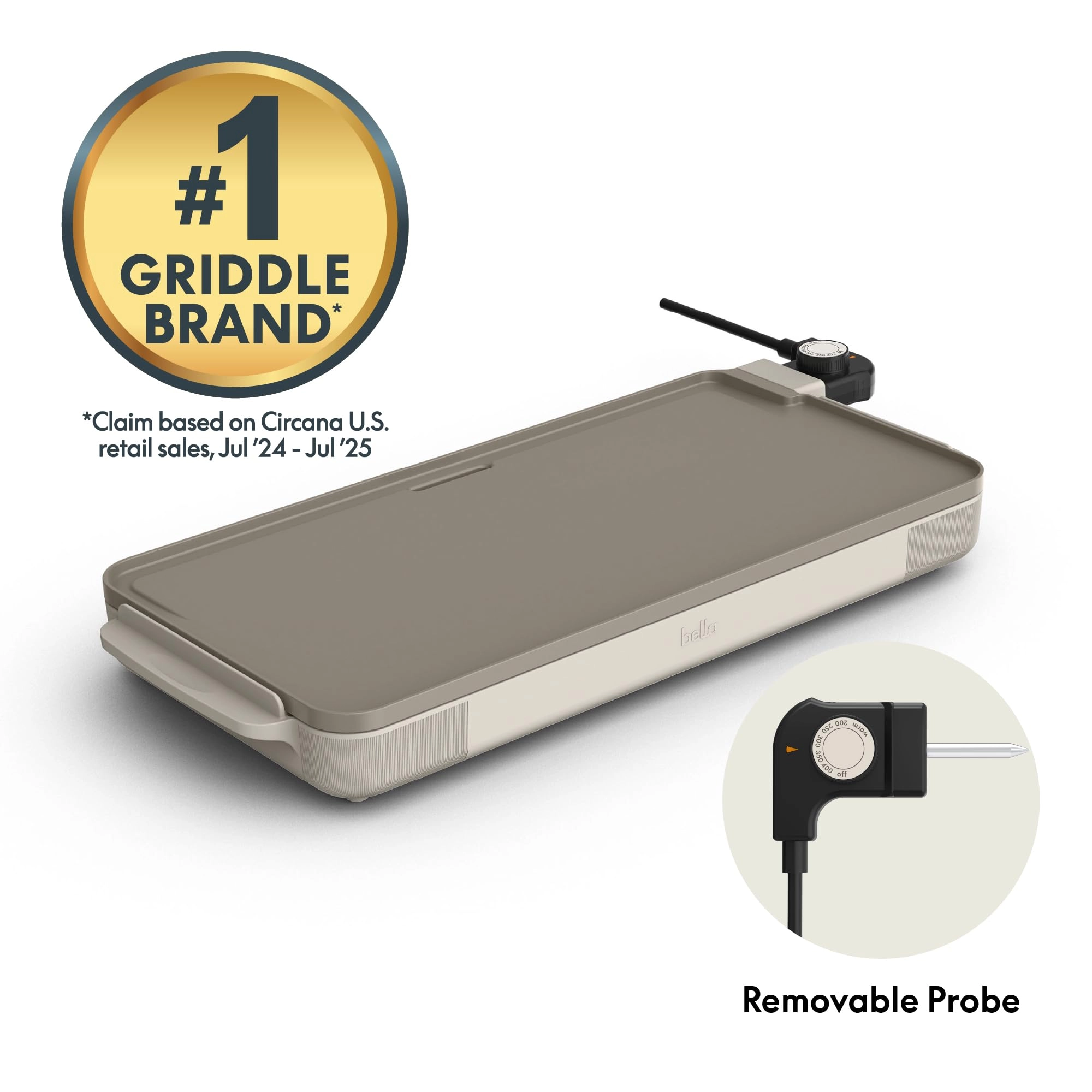 XL Electric Ceramic Titanium Griddle - 1500W 56 cm