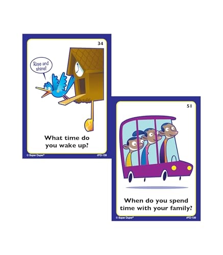 WH Questions at Home Fun Deck Cards - 5 years and up 56 pieces