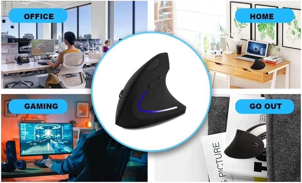 Vertical Ergonomic Mouse - Wireless