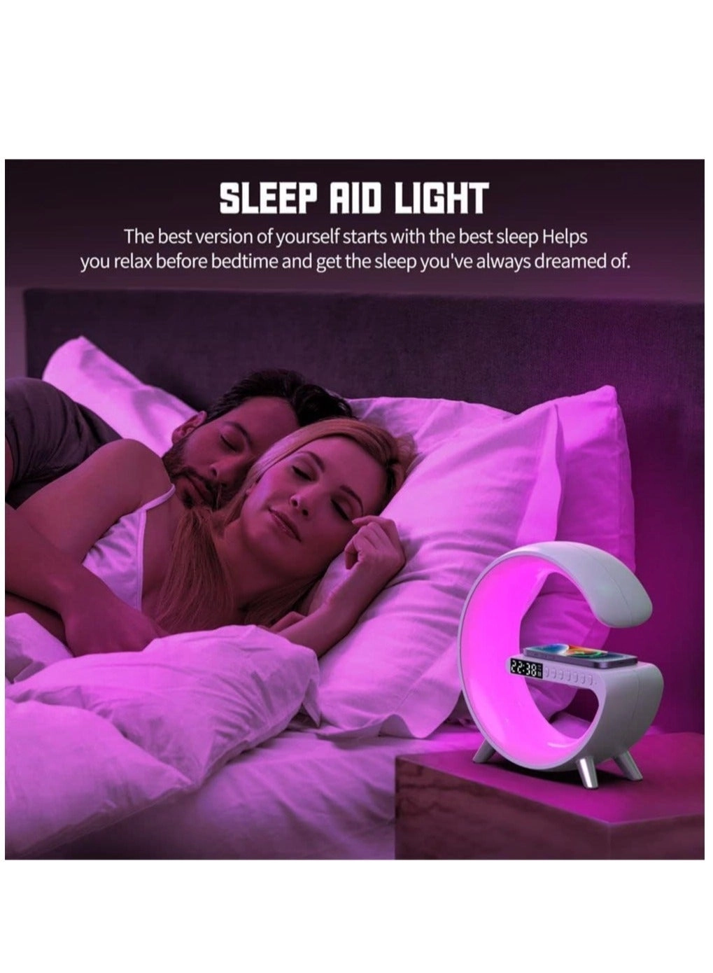 Wireless Charger Atmosphere Lamp - Mood Lighting RGB Color Changing