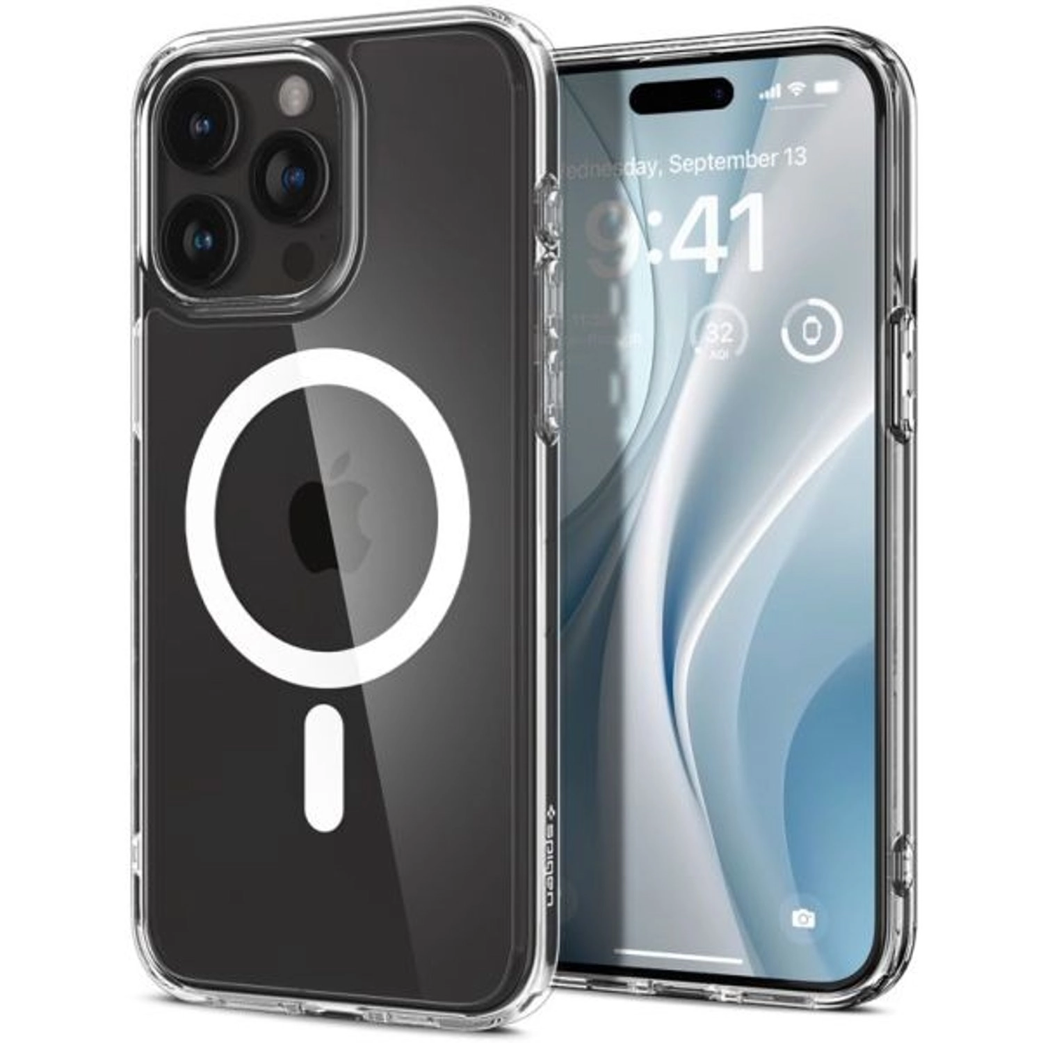 Spigen Crystal Hybrid Clear Case for iPhone 15 Pro