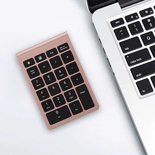 Numeric Keypad - 22 Keys Bluetooth Rose Gold