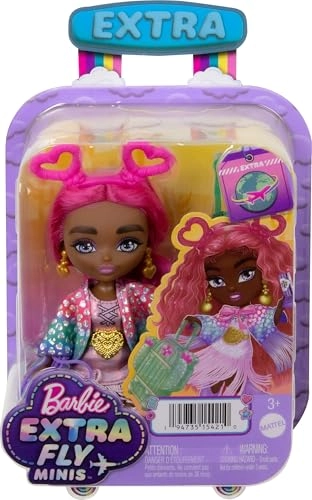 Extra Fly Minis Travel Doll - 5.5-inch Magenta Hair Desert Ages 3+